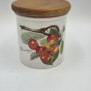 Pomona Portmeirion Biggareux Cherry Lidded Storage Jar Canister